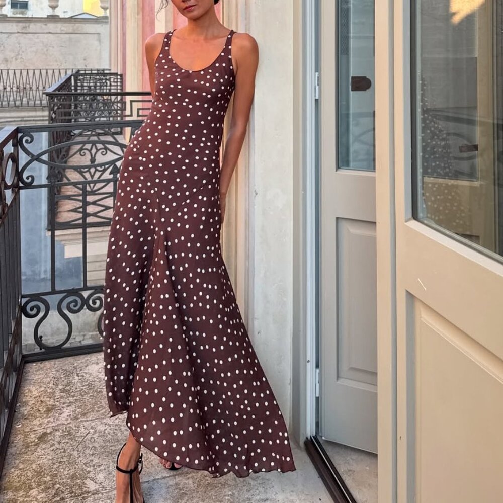 Réalisation Par The Ellery Midi dress with draped skirt
